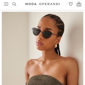 New In Box Oliver Peoples X Khaite 1998c 1328S Sunglasses cat eye frame